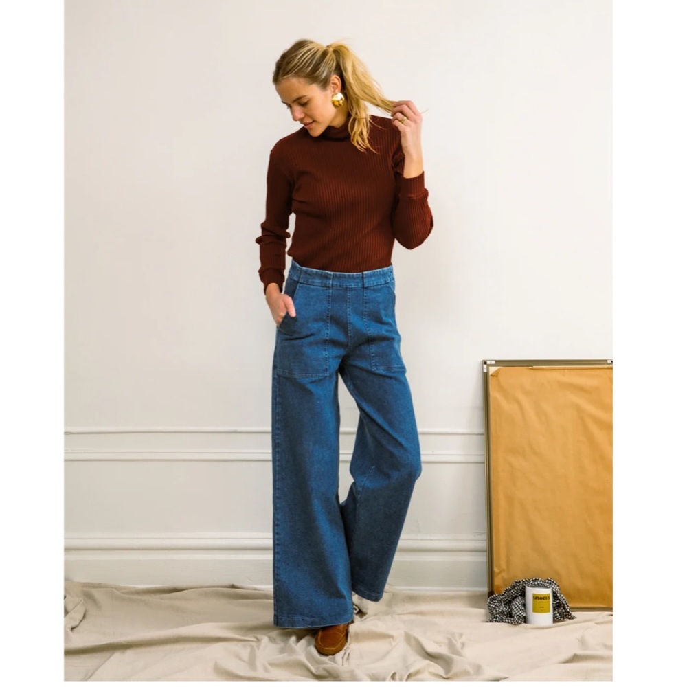 NWOT Loup Long Sabrina jeans in indigo wash XXS